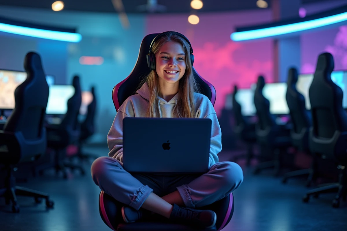 Adolescente en train de personnaliser Rocket League avec BakkesMod